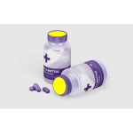 Round Appointment Labels for Pill Bottles